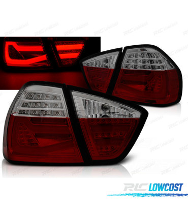 FANALI BMW E90 LIMOUSINE 05-08 LED ROSSO AFFUMICATO