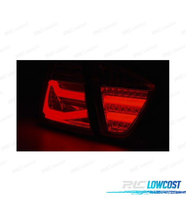 FANALI BMW E90 LIMOUSINE 05-08 LED ROSSO AFFUMICATO