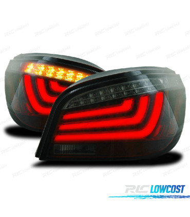 FANALI BMW E60 03-07 FULL LED ROSSO AFFUMICATO