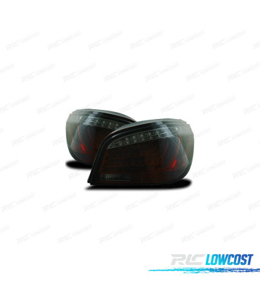 FANALI BMW E60 03-07 FULL LED ROSSO AFFUMICATO