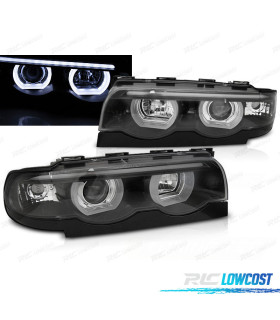 FARI PER BMW E38 94-01 ANGEL EYES LED NERO