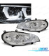 FARI PER BMW X5 E70 07-13 LED OCCHI ANGEL CROMATI
