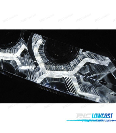 FARI PER BMW Z4 E89 09-13 ANGEL EYES A LED DINAMICI NERI XENON