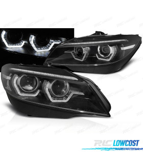 FARI PER BMW Z4 E89 09-13 ANGEL EYES A LED DINAMICI NERI XENON
