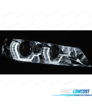 FARI PER BMW Z4 E89 09-13 ANGEL EYES A LED DINAMICI NERI XENON