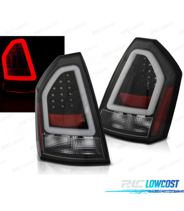 FANALI PER CHRYSLER 300C 05-08 A LED TUBOLARI NERI