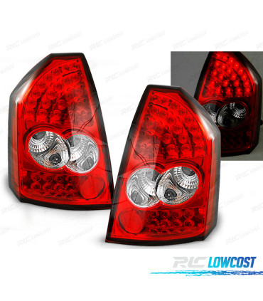 FANALI CHRYSLER 300C 05-08 LED ROSSO CRISTALLO