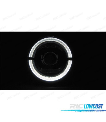 FARI PER JEEP WRANGLER 96-18 ANGEL EYES FULL LED NERO