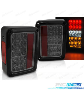 FANALI JEEP WRANGLER 07-18 FULL LED FUMÉ