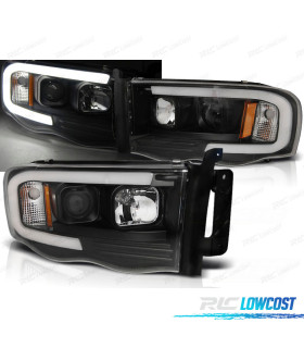 FARI PER DODGE RAM 02-06 TUBO LED NERO