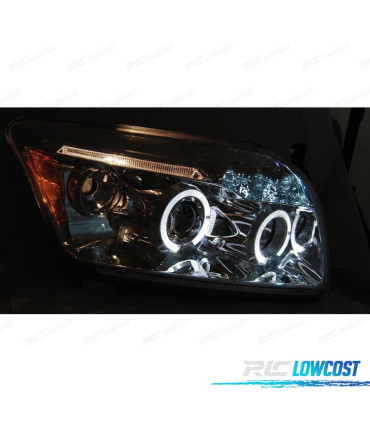 FARI PER DODGE CALIBER 06-12 ANGEL EYES LED CROMATI
