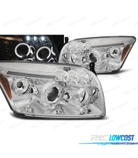 FARI PER DODGE CALIBER 06-12 ANGEL EYES LED CROMATI