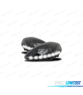 FARI PER FIAT GRANDE PUNTO 08-11 LED NERI
