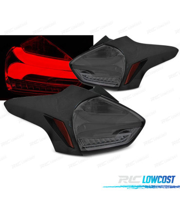 FANALI FORD FOCUS MK3 15-18 FULL LED DINAMICI AFFUMICATI