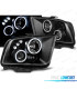 FARI PER FORD MUSTANG 04-09 ANGEL EYES LED NERI
