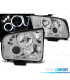 FARI PER FORD MUSTANG 04-09 ANGEL EYES LED CROMATI
