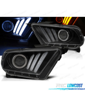 FARI FORD MUSTANG 10-13 A LED DINAMICI NERO