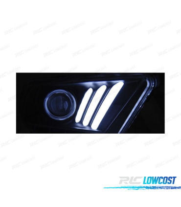 FARI PER FORD MUSTANG MKV 10-13 A LED DINAMICI CROMATI