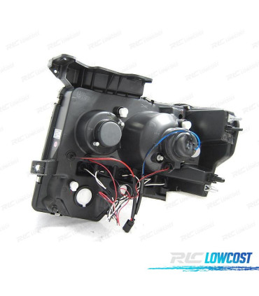 FARI PER FORD F150 08-14 ANGEL EYES LED CROMATO