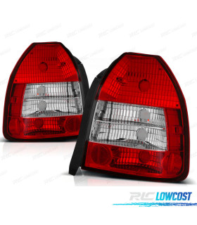 FANALI PER HONDA CIVIC 95-01 3P ROSSO CRISTALLO