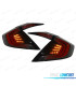 FANALI PER HONDA CIVIC MK10 LIMOUSINE FC FK 16- FULL LED ROSSO NERO
