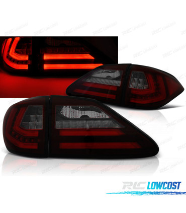 FANALI PER LEXUS RX III 350 09-12 A LED DINAMICI FUMÉ