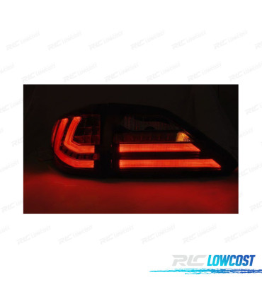 FANALI LEXUS RX III 350 09-12 A LED DINAMICI NERO