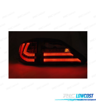 FANALI LEXUS RX III 350 09-12 LED DINAMICI NERO CROMATO