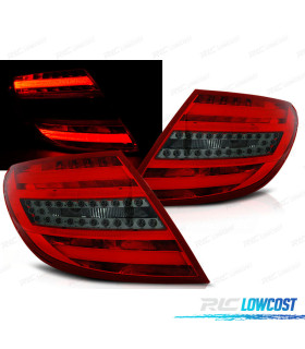 FANALI PER MERCEDES W204 07-10 LED ROSSO AFFUMICATO