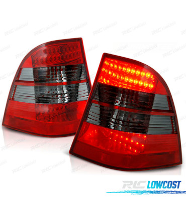 FANALI MERCEDES ML W163 98-05 LED ROSSO AFFUMICATO