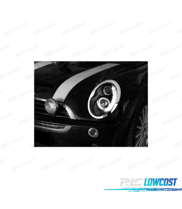 FARI MINI COOPER 01-06 LUCE DIURNA NERI