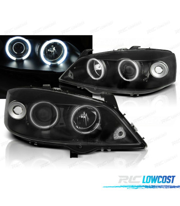 FARI PER OPEL ASTRA G 97-04 ANGEL EYES CCFL NERI