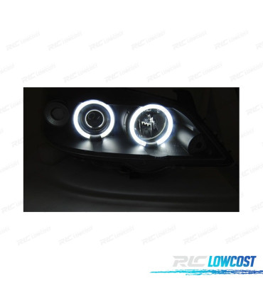 FARI PER OPEL ASTRA G 97-04 ANGEL EYES CCFL NERI