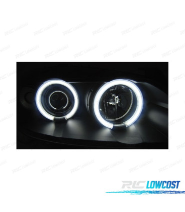 FARI PER OPEL ASTRA G 97-04 ANGEL EYES CCFL NERI