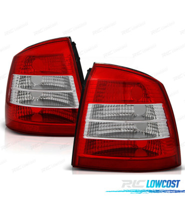 FANALI PER OPEL ASTRA G 3P 5P 97-04 ROSSO CRISTALLO