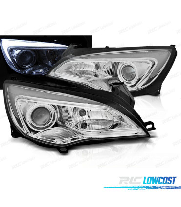 FARI OPEL ASTRA J 10-15 A TUBO LED CROMATI