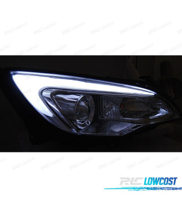 FARI OPEL ASTRA J 10-15 A TUBO LED CROMATI