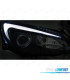 FARI PER OPEL ASTRA J 10-15 A TUBO LED NERO