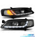 FARI PER OPEL VECTRA B 96-98 LUCE DIURNA A LED NERO