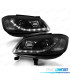 FARI PER OPEL ZAFIRA 99-05 LUCE DIURNA A LED NERI
