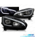 FARI PER PEUGEOT 208 12-15 TUBO LUCE LED NERI