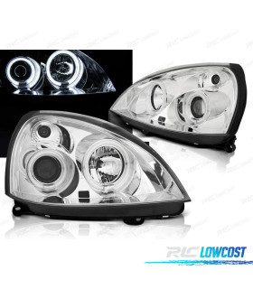 FARI PER RENAULT CLIO II 01-05 ANGEL EYES CCFL CROMATI