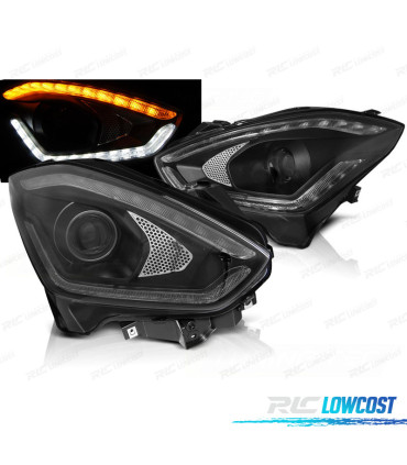 FARI PER SUZUKI SWIFT 17- TUBE LIGHT DRL DINAMICI NERI