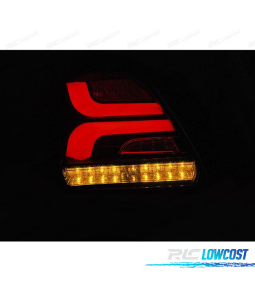 FANALI PER SUZUKI SWIFT 17- BARRE LED DINAMICI ROSSI FUMÉ