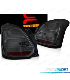 FANALI PER SUZUKI SWIFT 17- BARRE LED DINAMICHE NERE FUMÉ