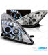 FARI PER TOYOTA CELICA T23 99-05 LED OCCHI ANGEL CROMATI