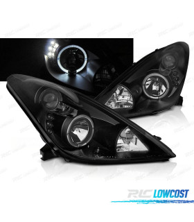 FARI PER TOYOTA CELICA T23 99-05 OCCHI ANGEL NERI