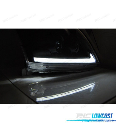 FARI PER TOYOTA LAND CRUISER FJ120 03-08 TUBO LUCE DINAMICI NERI