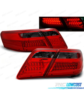 FANALI TOYOTA CAMRY 6 XV40 06-09 LED ROSSO AFFUMICATO