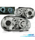 FARI PER VOLKSWAGEN VW GOLF 4 97-03 ANGEL EYES CROMATI